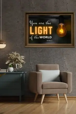 “You Are the Light of the World” Matthew 5:14 Wall Art