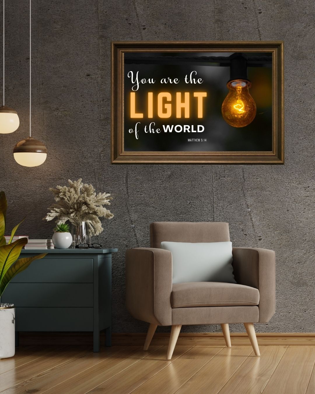 “You Are the Light of the World” Matthew 5:14 Wall Art