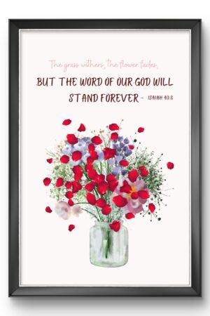 Isaiah 40:8 – Christian Wall Art